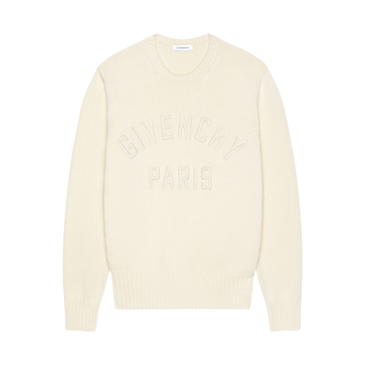 BM90W04YNM-150 Givenchy Paris Cotton Sweater Ecru