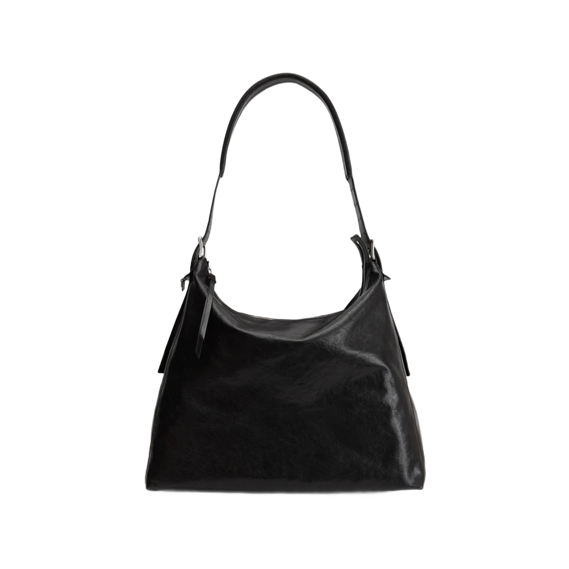 르메르 럭스 레더 벨티드 호보백 페이퍼 다크 초콜릿(Lemaire Lux Leather Belted Hobo Bag Paper Dark Chocolate)