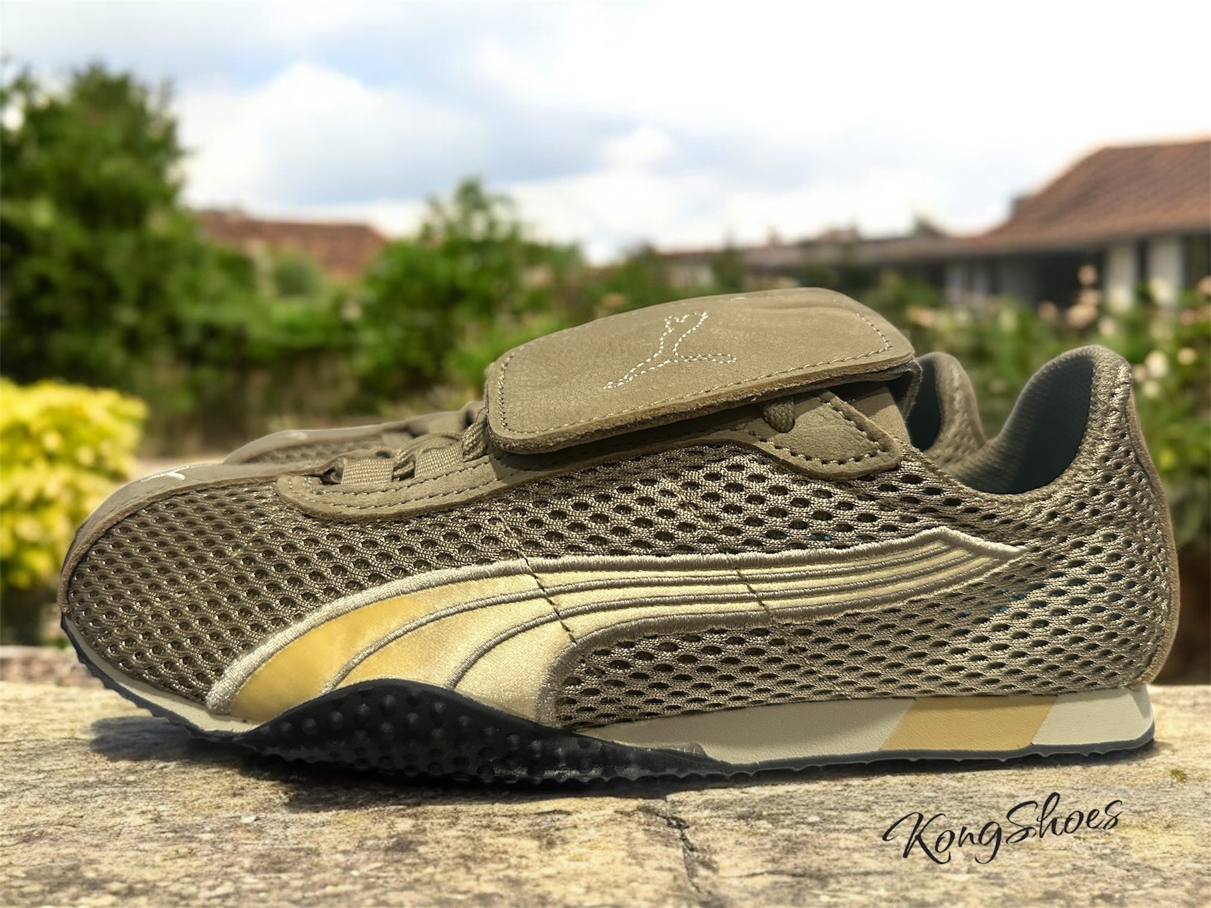 Puma x Open Yy H-street Oak Branch Creamy Vanilla 착용 스타일