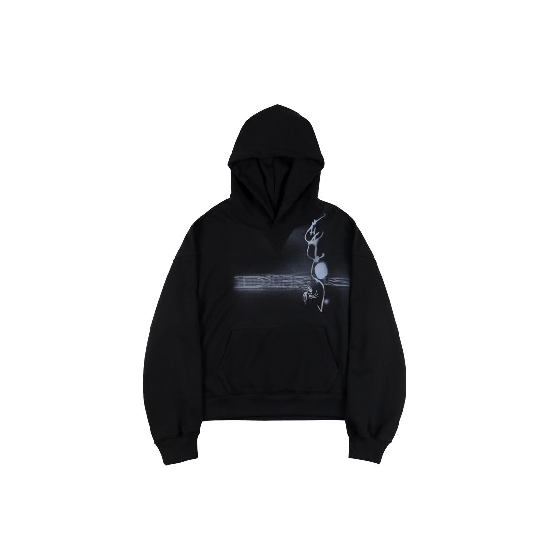 디프런티스 그래픽 후디 블랙(DIFFERENTIS Graphic Hoodie Black)