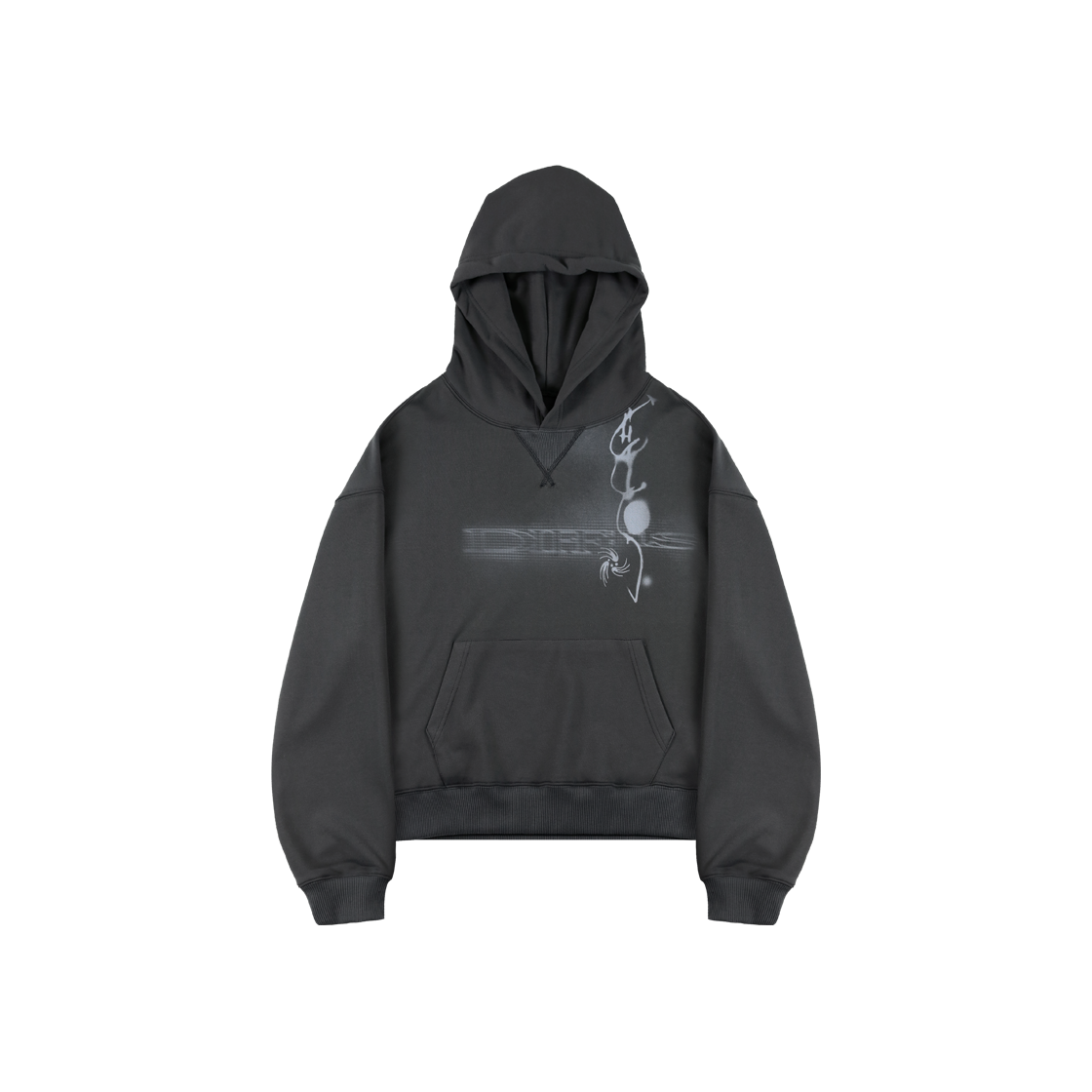 디프런티스 그래픽 후디 차콜(DIFFERENTIS Graphic Hoodie Charcoal)