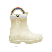 (Kids) Crocs Handle It Rainbow Rain Boot Buttercream