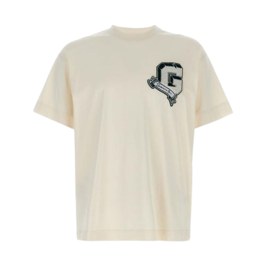 BM71MG3YPD-272 Givenchy College Cotton T-Shirt Beige