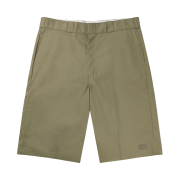 Dickies Loose Fit 13 Inch Flat Front Work Shorts Khaki