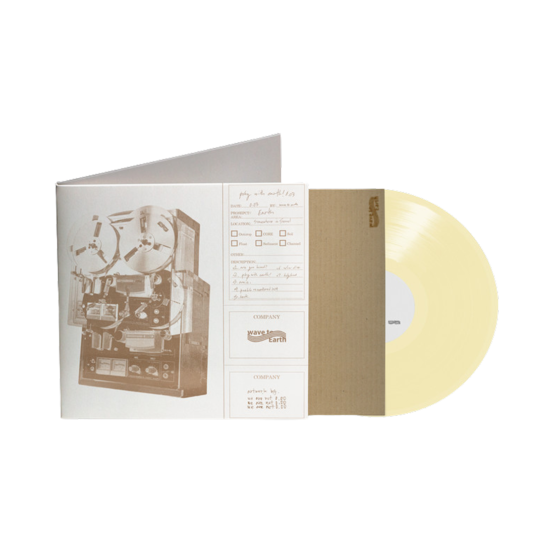웨이브 투 어스 플레이 위드 어스! 0.03 LP 아이보리(Wave to Earth Play With Earth! 0.03 LP Ivory)