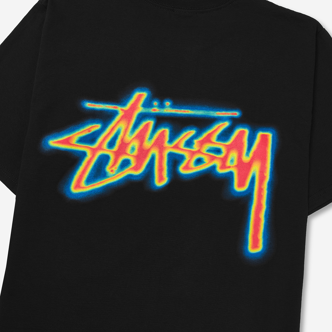 스투시 써멀 스탁 티셔츠 블랙(Stussy Thermal Stock T-Shirt Black) - 4