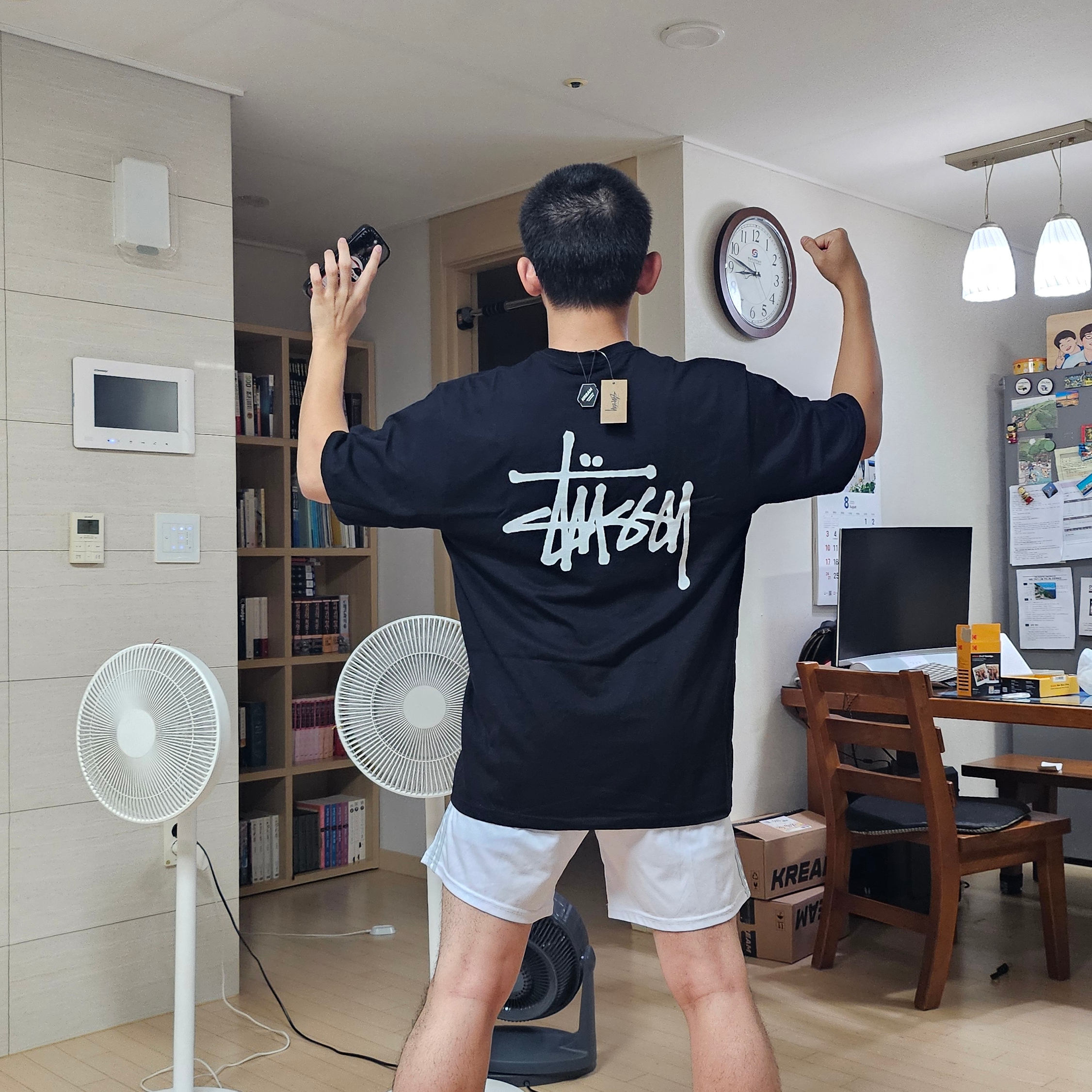 Stussy Basic Stussy T-Shirt Black 2024, 2025 착용 스타일