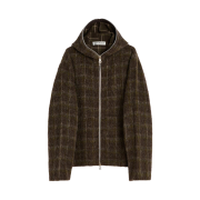 Our Legacy Full Zip Hood Dorf Check Hairy Wool