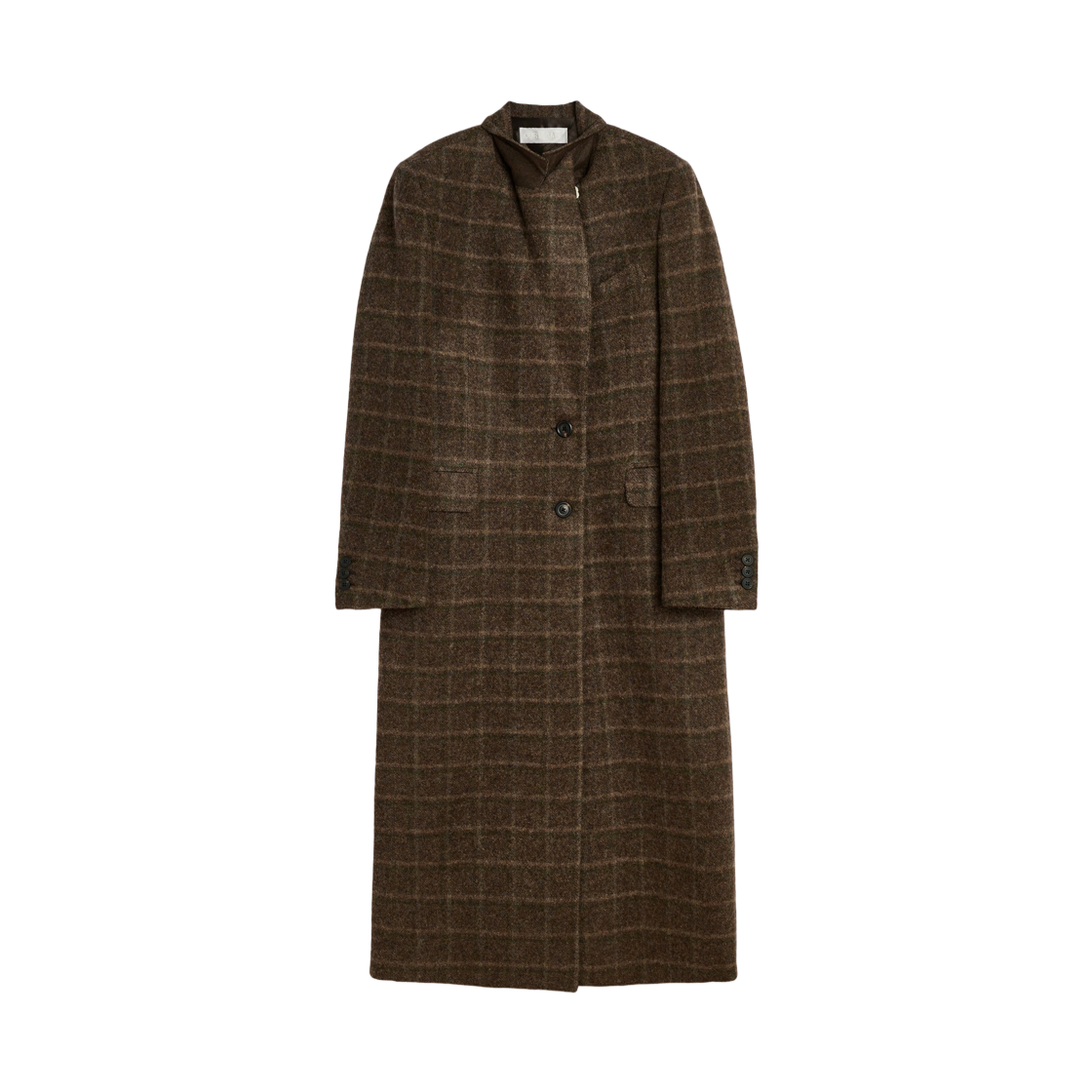 (W) 아워레가시 만타 코트 도르프 체크 보일드 알파카 울((W) Our Legacy Manta Coat Dorf Check Boiled Alp Wool) - 1