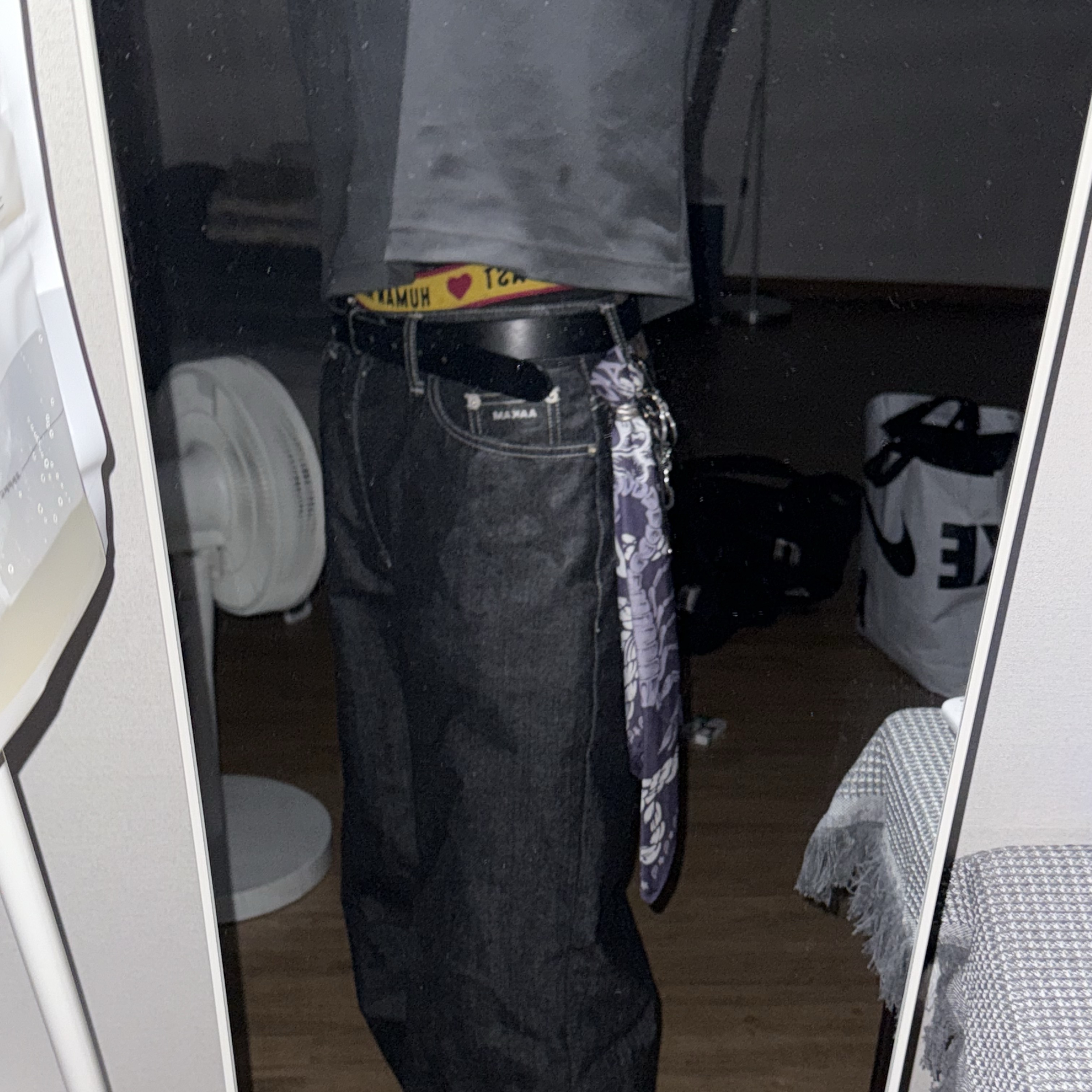 Human made Boxer Brief Black, (W) Nike Shox R4 Black 착용 스타일 - 3