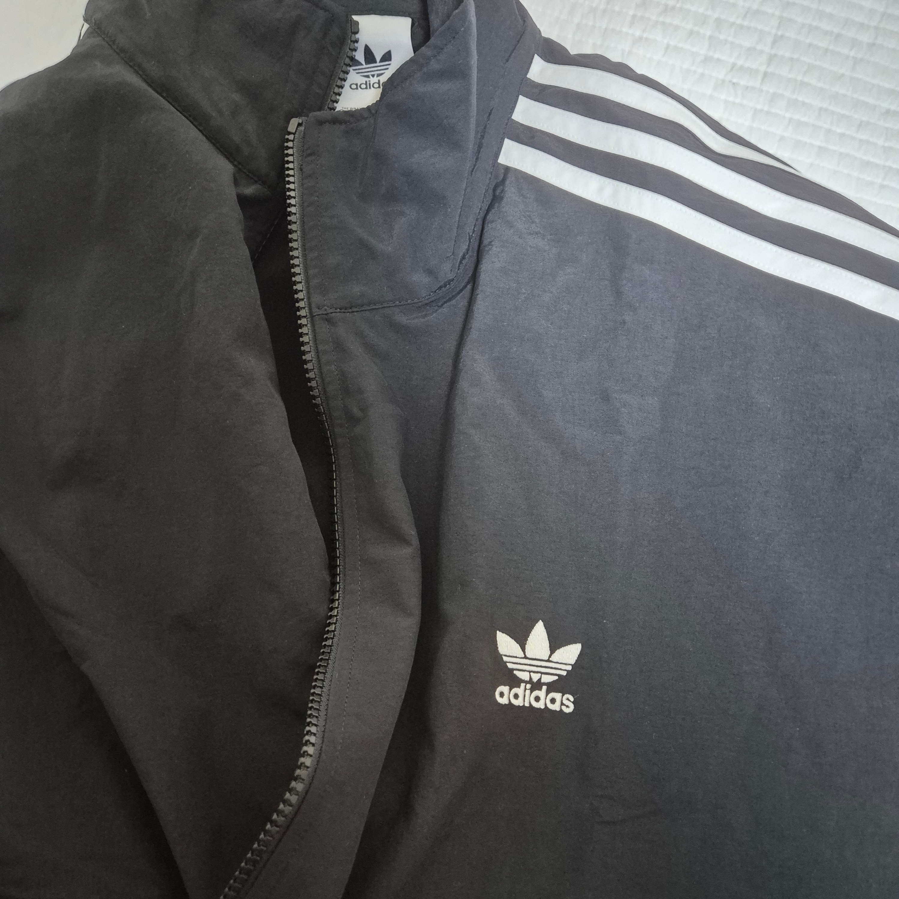 Adidas Adicolor Woven Firebird Track Top Black  - KR Sizing 착용 스타일