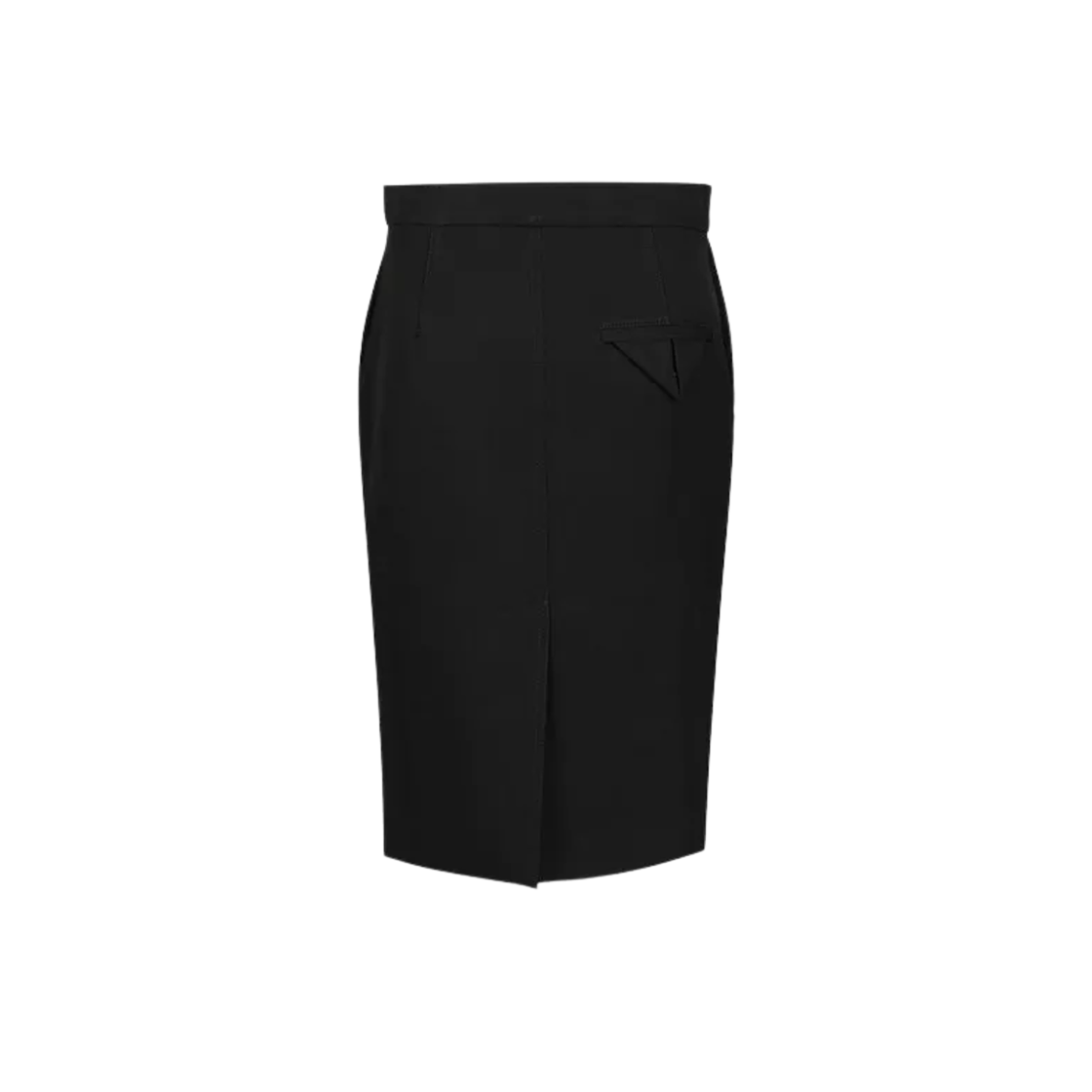835250V4C201000 (W) Bottega Veneta Wool Midi Skirt Black