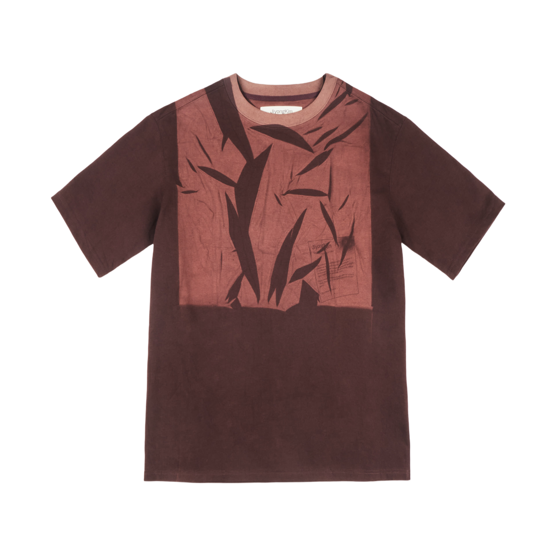 - Jiyong Kim Sun Bleached Pack T-Shirt Burgundy