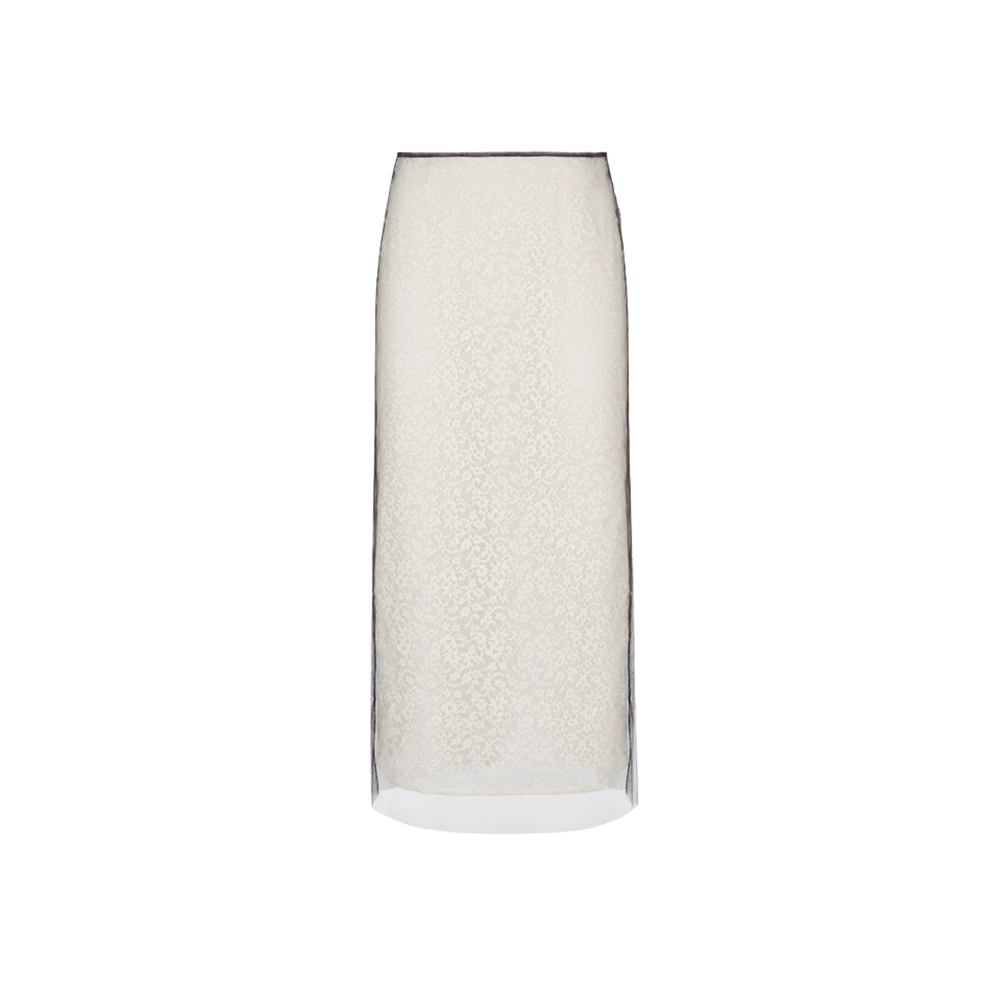 FQ7641AUP7F1T48 (W) Fendi Lace Skirt White