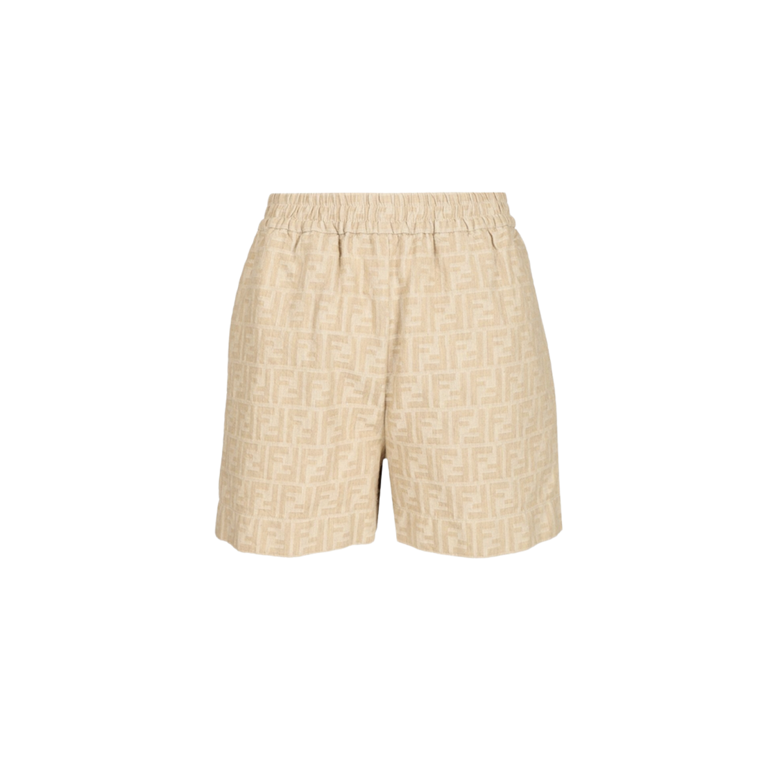 (W) 펜디 FF 샴브레이 쇼츠 베이지((W) Fendi FF Chambray Shorts Beige)