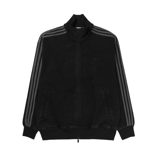 JC6717 Adidas Adicolor Denim Firebird Track Top True Black Denim  - KR Sizing