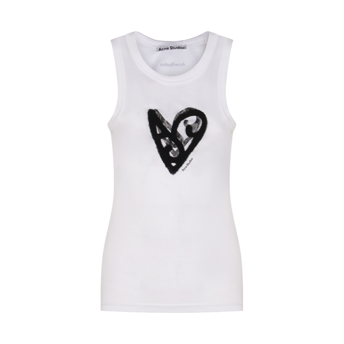 아크네 스튜디오 로고 탱크탑 옵틱 화이트(Acne Studios Logo Tank Top Optic White) - 1