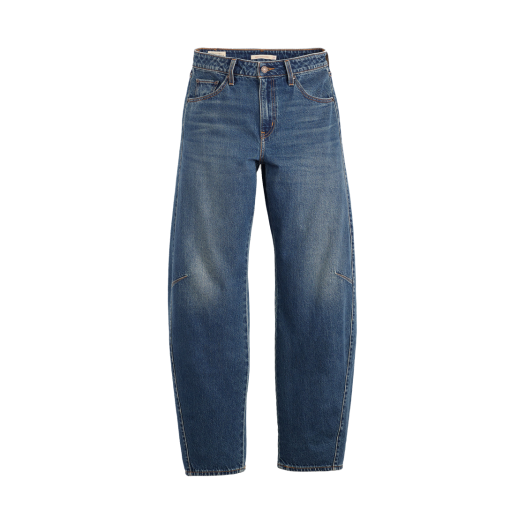 0039A-0001 Levi's Women Baggy Dad Barrel Jean Medium Indigo