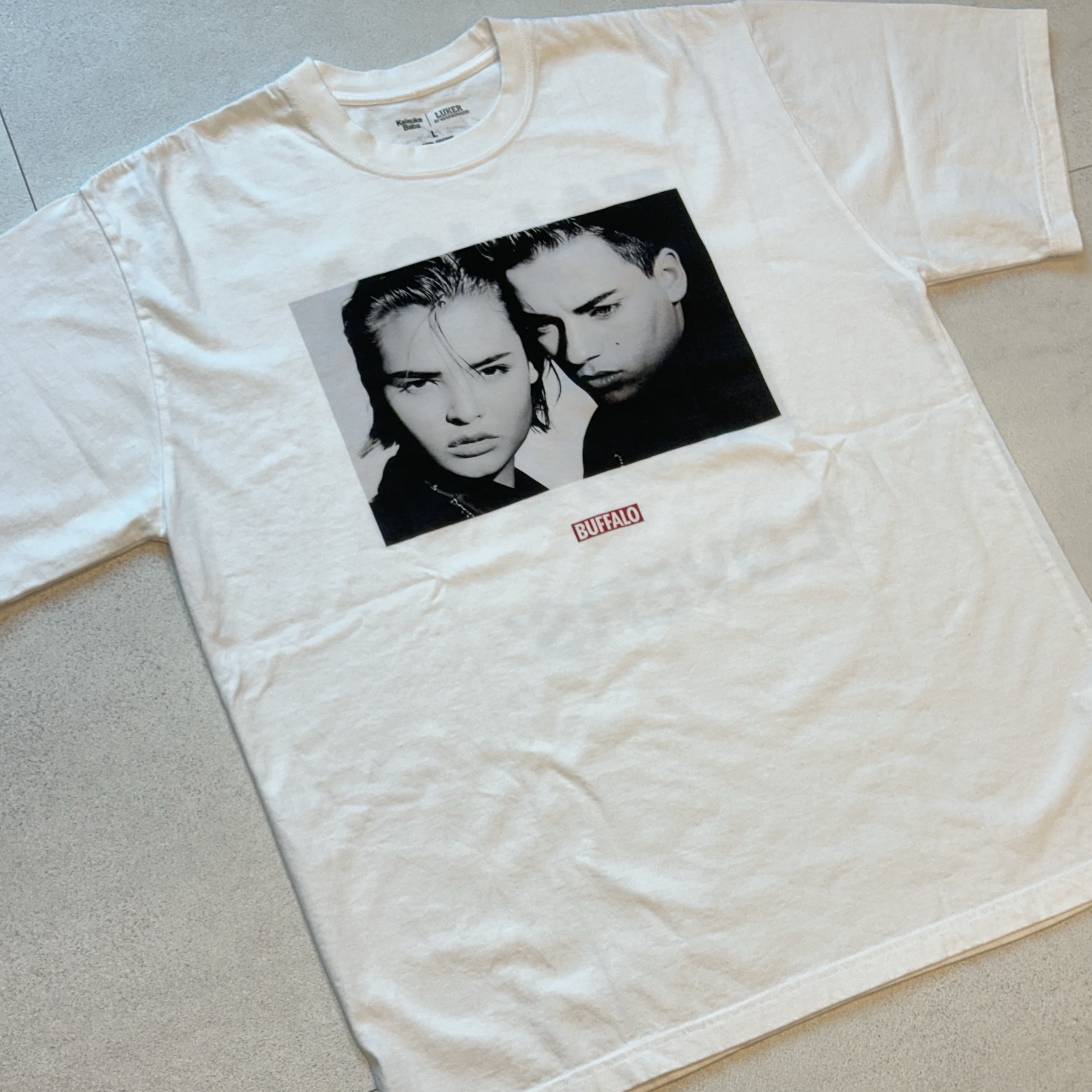 Neighborhood BF S/S T-Shirt White 착용 스타일 - 1
