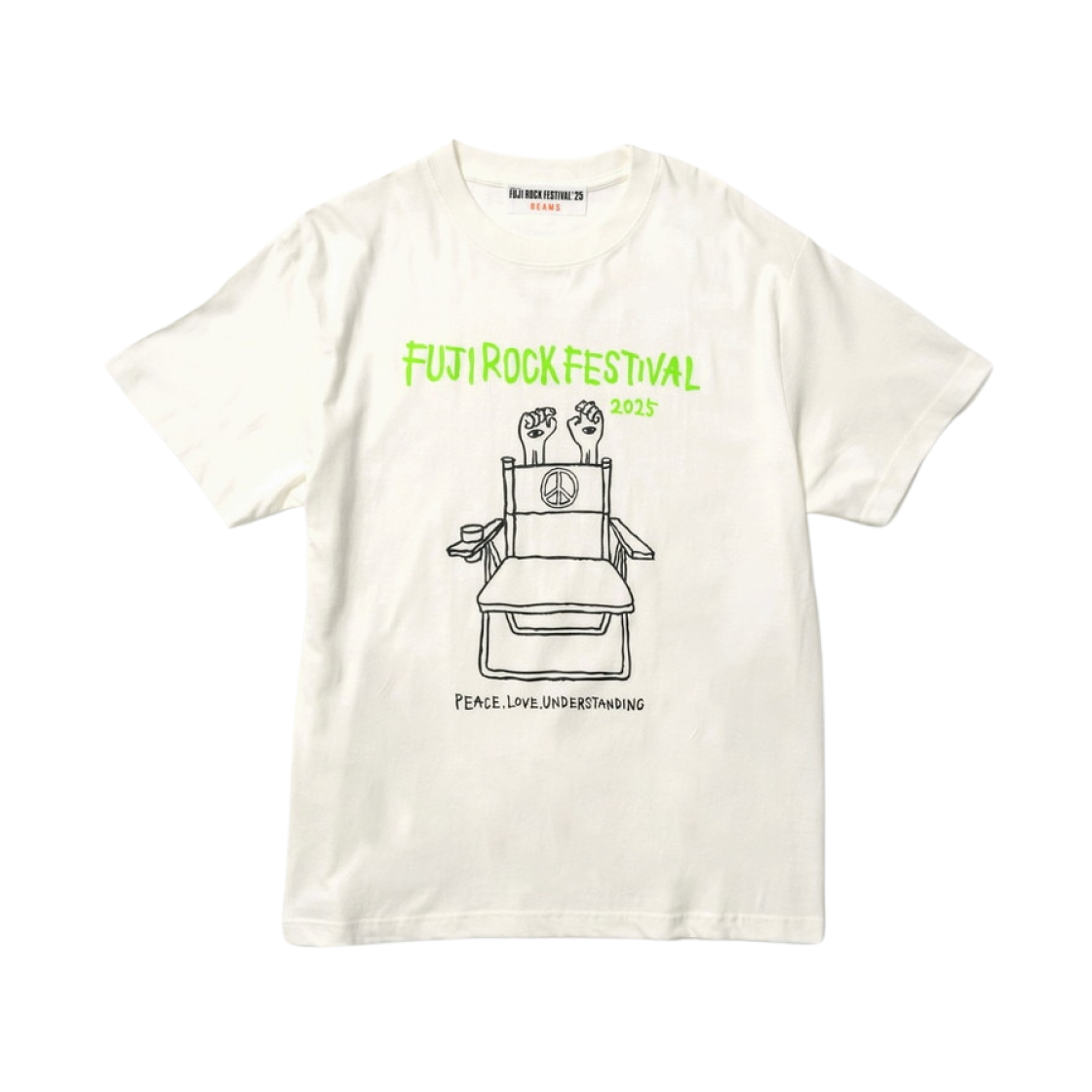 - Beams x Fuji Rock Festival Official Hello, It's Me T For Fuji Rock T-Shirt Cream