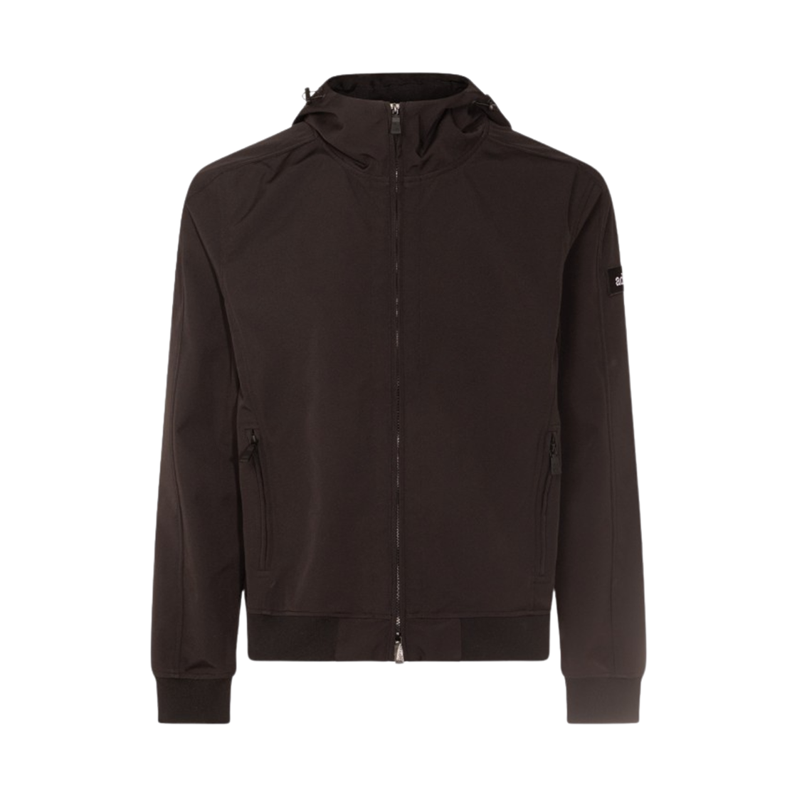 11AMQ69-8506 Add Hooded Long Sleeve Casual Jacket Black