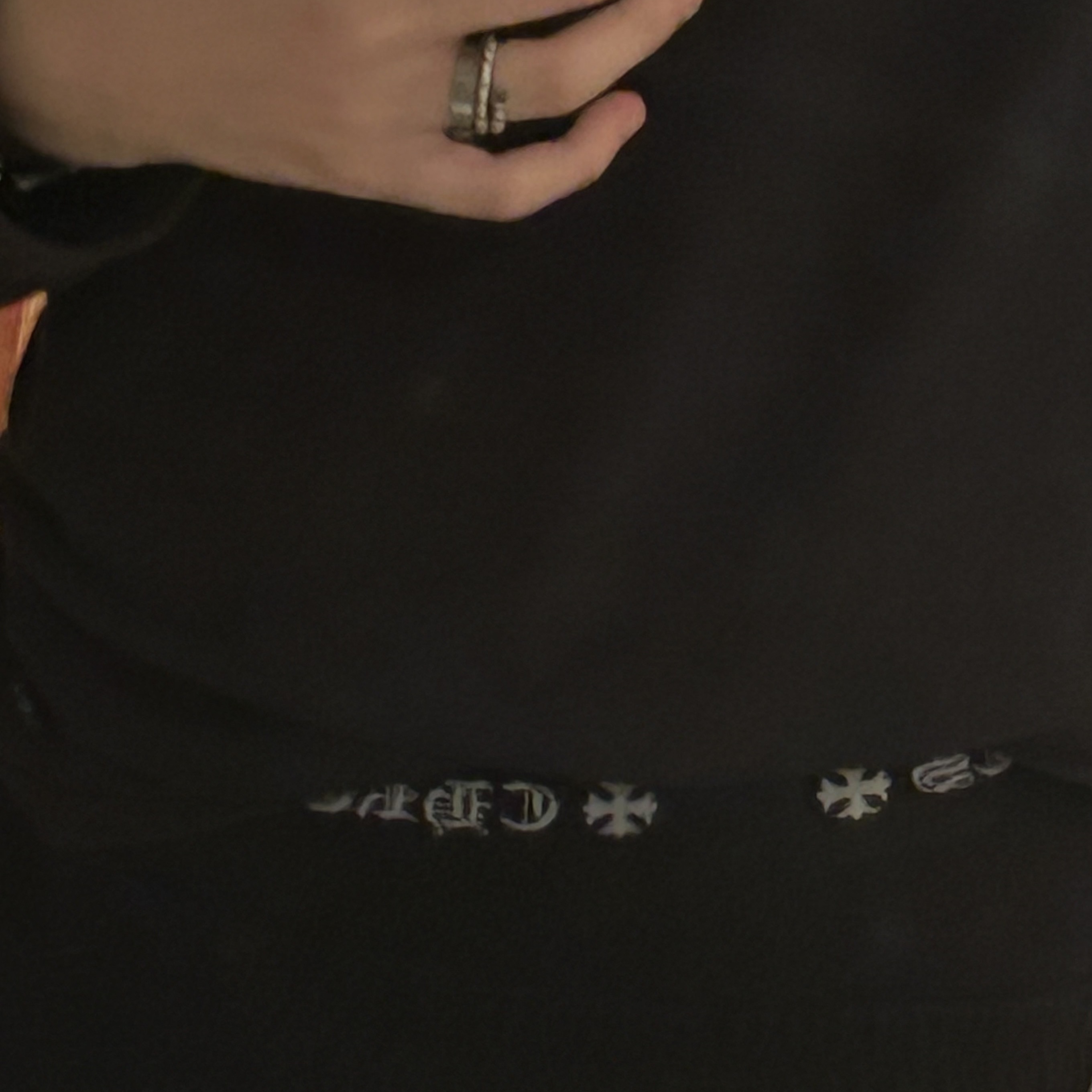 Chrome Hearts Boxer Brief Black, Arc'teryx Kragg Cotton LS T-Shirt 24K Black 착용 스타일 - 1