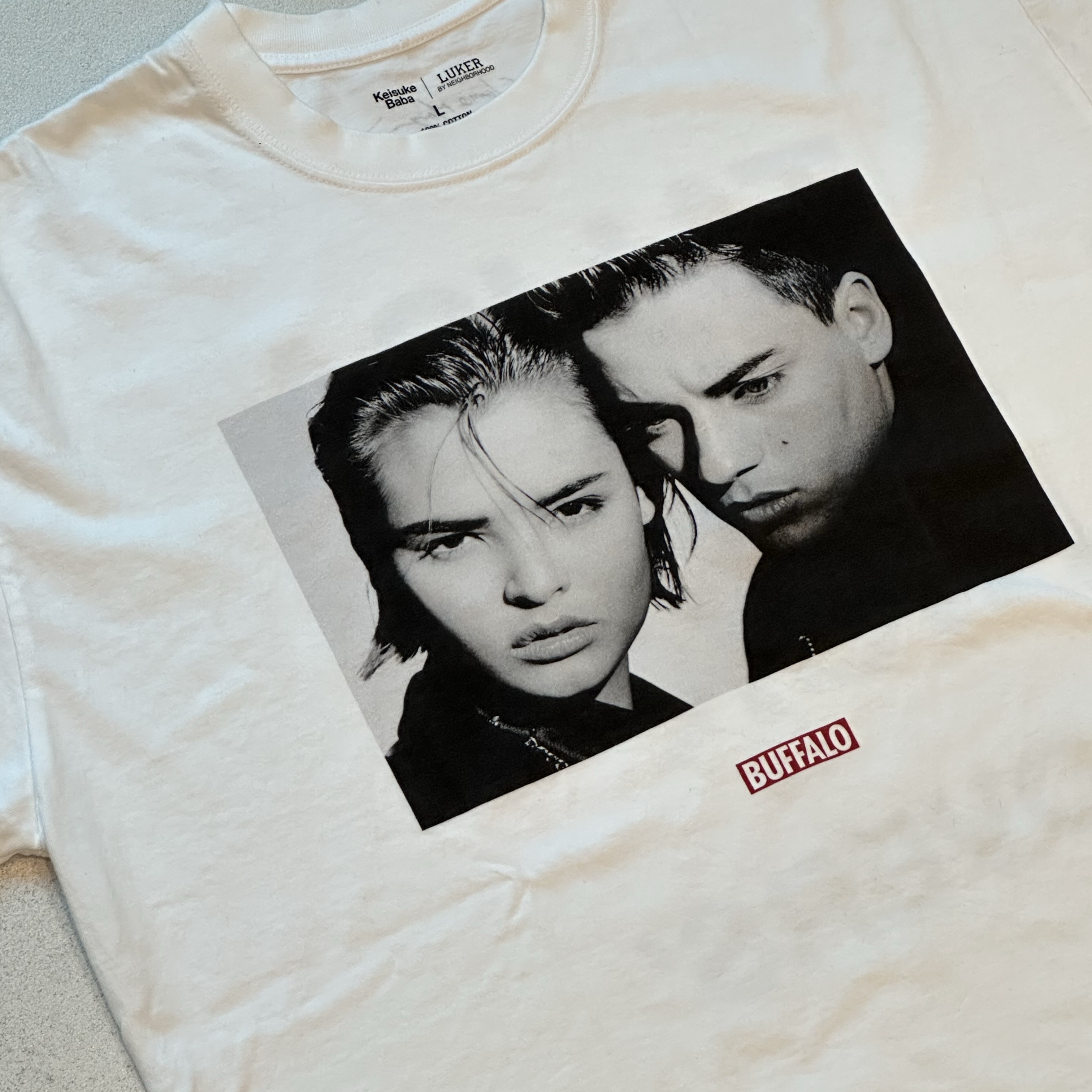 Neighborhood BF S/S T-Shirt White 착용 스타일 - 3