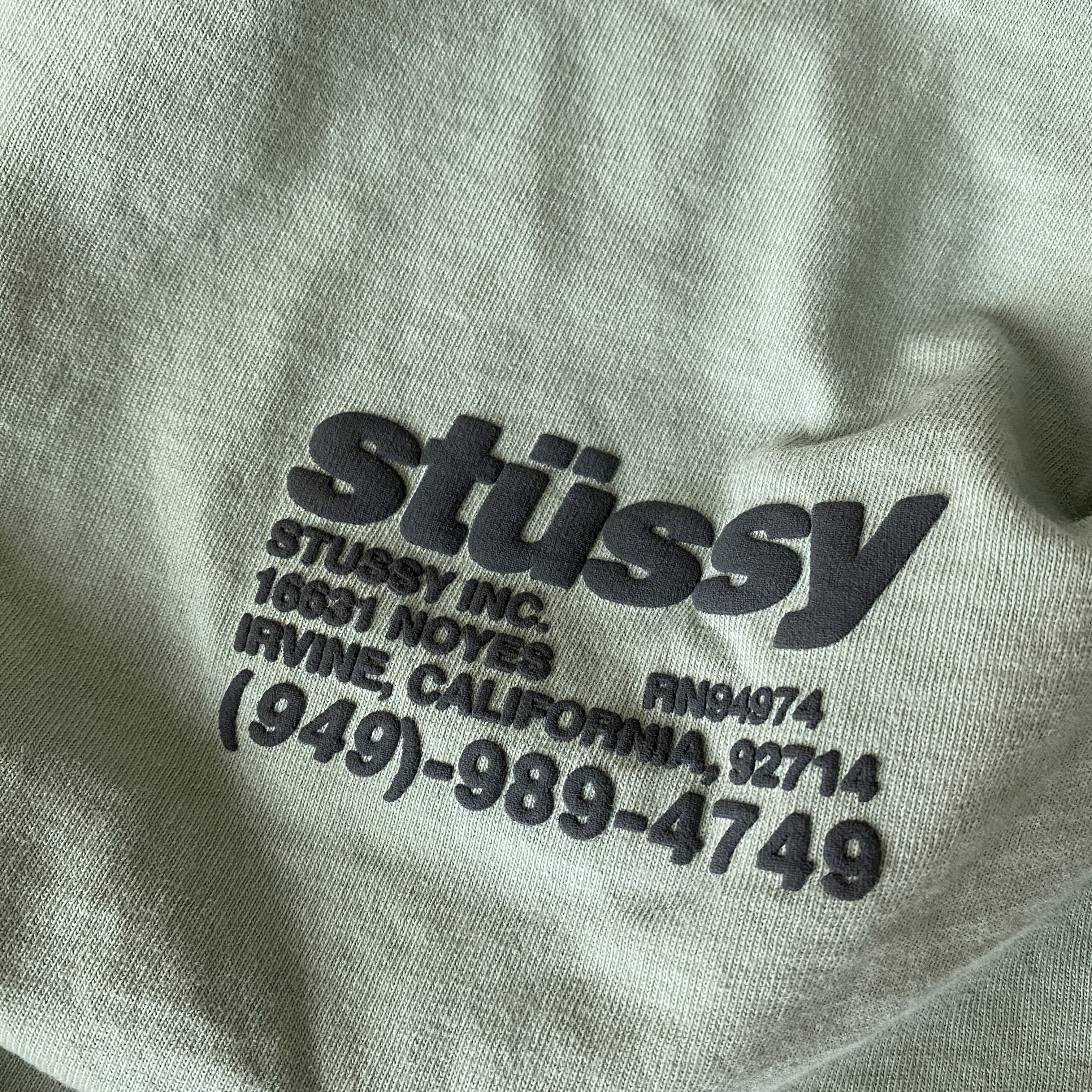 Stussy DNA Pigment Dyed T-Shirt Granite 착용 스타일 - 1