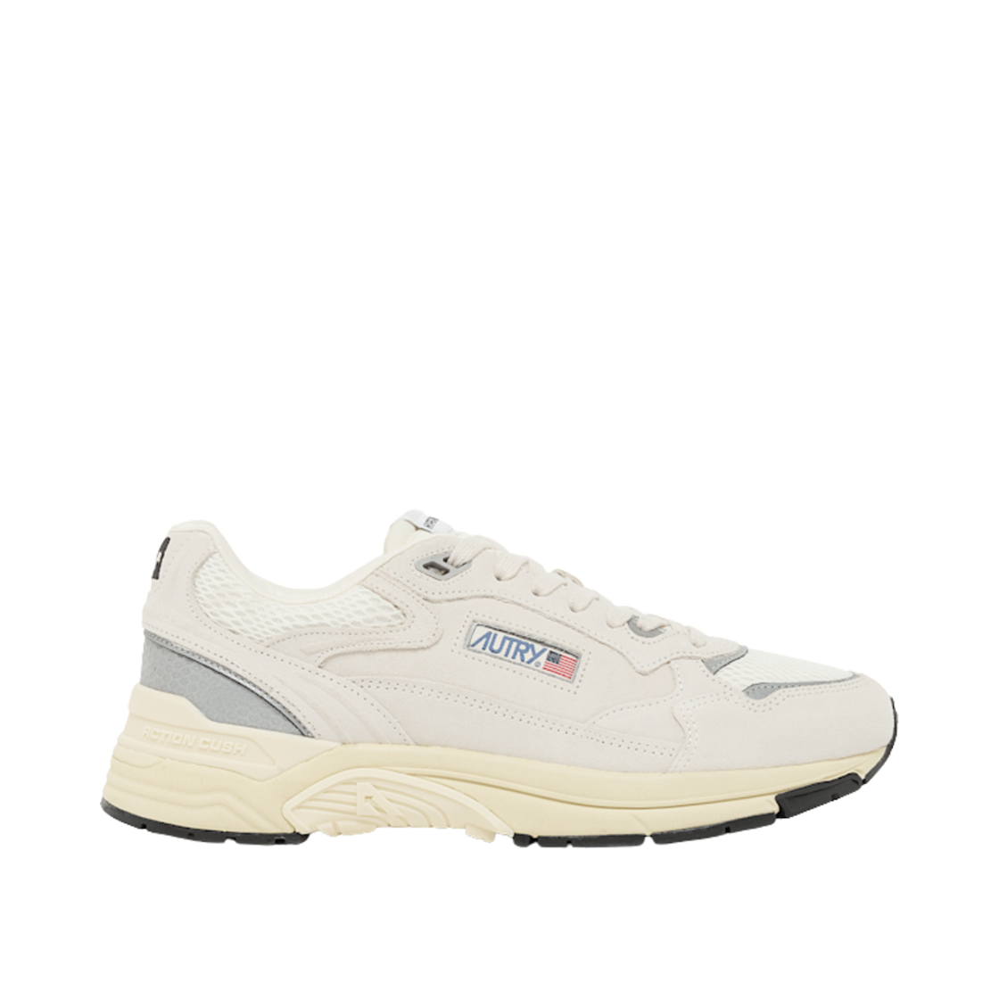 오트리 하이퍼웨이 스웨이드 메쉬 스니커즈 화이트 실버(Autry Hyperway Sneakers in Mesh Suede White Silver) - 1