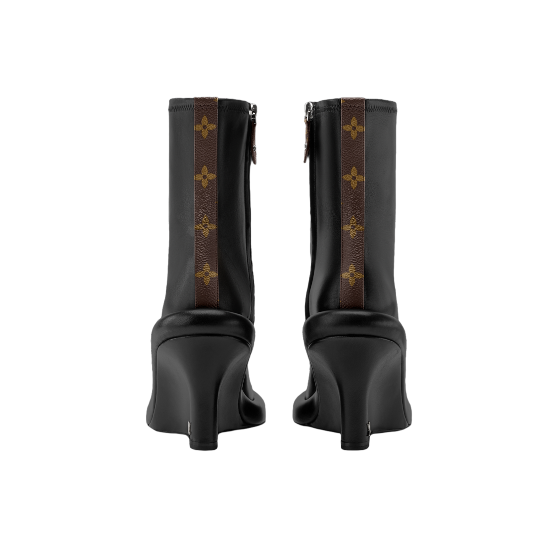 (W) 루이비통 라운지 웨지 앵클 부츠 블랙((W) Louis Vuitton Lounge Wedge Ankle Boots Black) - 3