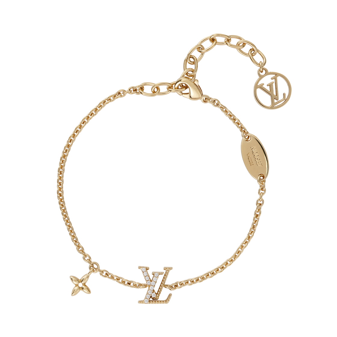(W) 루이비통 LV 아이코닉 브레이슬릿 골드((W) Louis Vuitton LV Iconic Bracelet Gold)