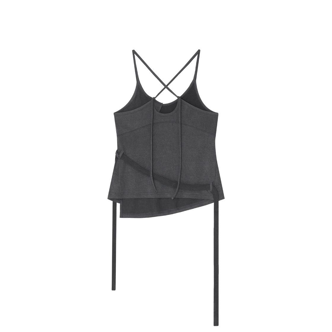 디프런티스 버튼 스트랩 슬리브리스 차콜(DIFFERENTIS Button Strap Sleeveless Charcoal) - 2