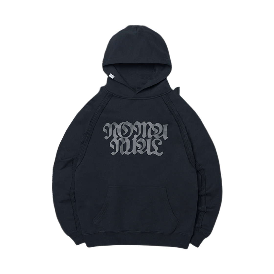 노매뉴얼 R.S 로우 엣지 후디 블랙