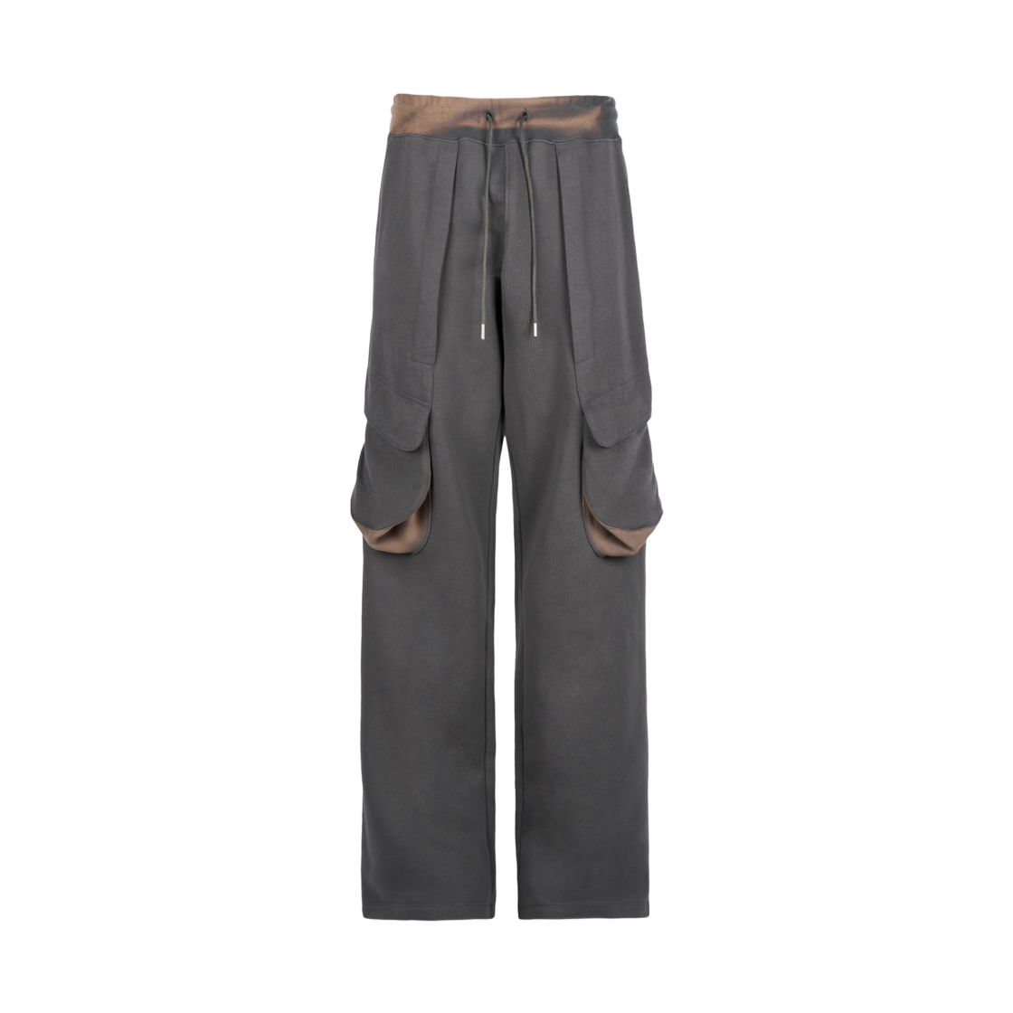 지용 킴 썬 블리치드 드레이프드 포켓 스웨트팬츠 그레이(Jiyong Kim Sun Bleached Draped Pocket Sweatpants Grey)