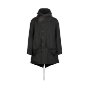 Jiyong Kim Sun Bleached Fishtail Coat Black