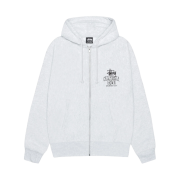 Stussy Cali Grown Zip Hoodie Ash Heather
