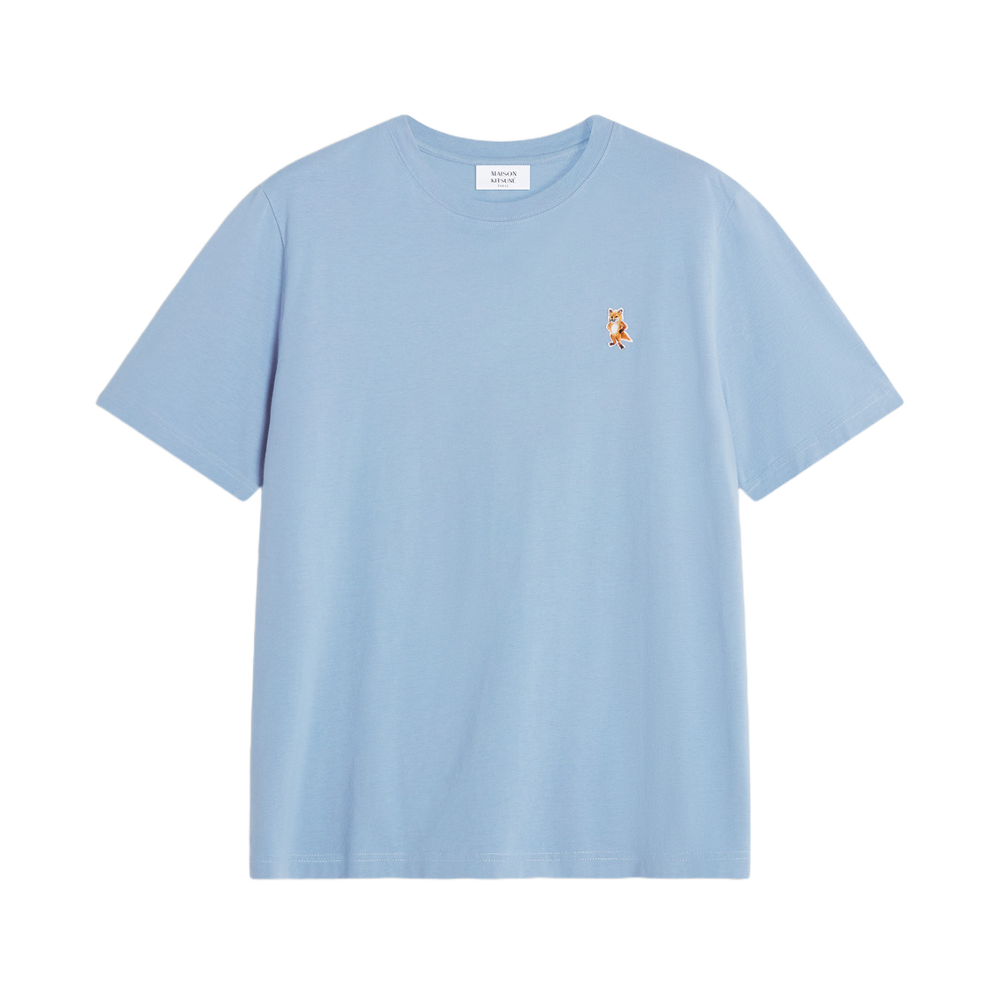 PM00123KJ7026-0331 Maison Kitsune Standing Fox Comfort T-Shirt Powder Blue
