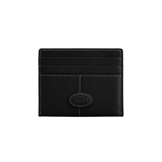 XAMDBS57200RLXB999 Tod's Leather Credit Card Holder Black