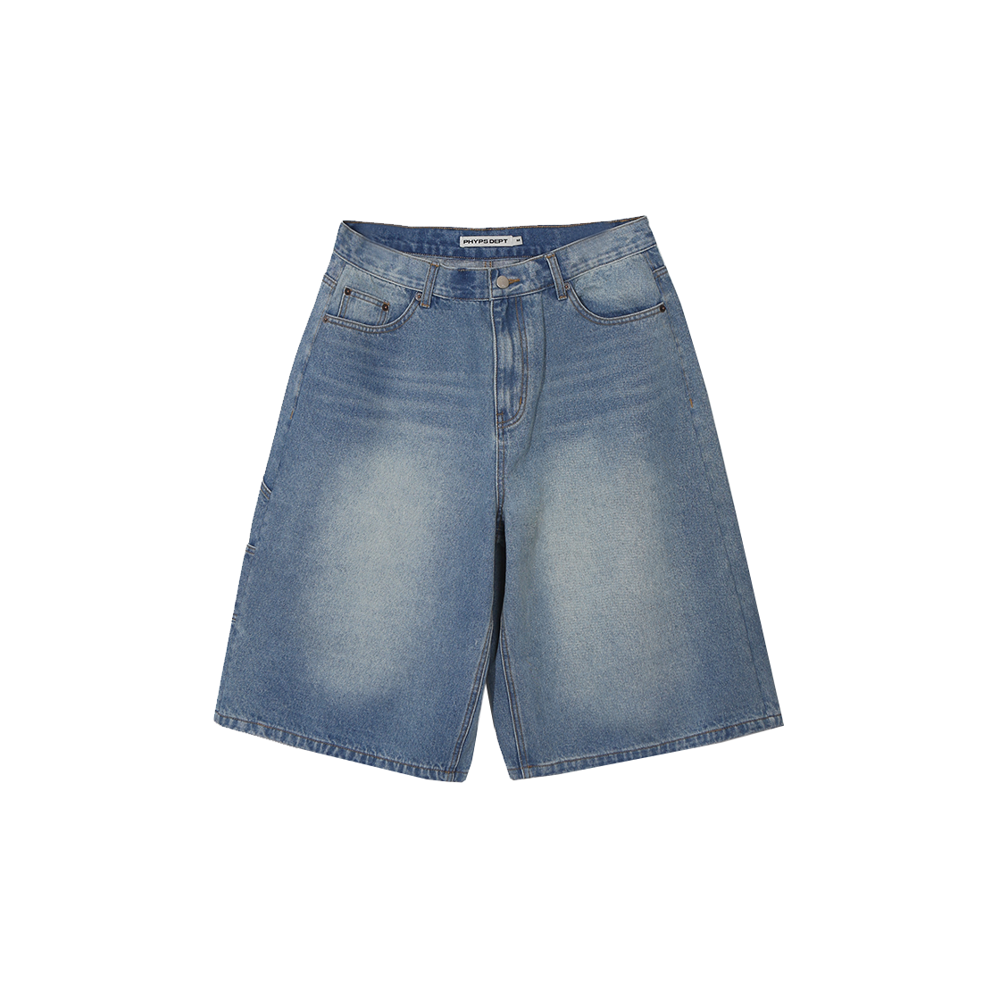 피지컬 디파트먼트 썬셋 버뮤다 데님 팬츠_빈티지 블루(Phyps Dept Sunset Bermuda Denim Pants Vintage Blue) - 2