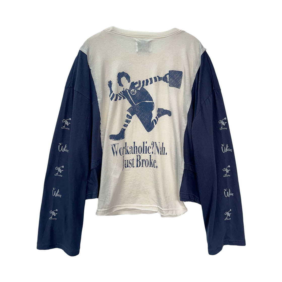 km25fw05 Kasual Manual Worktype T-Shirt Navy