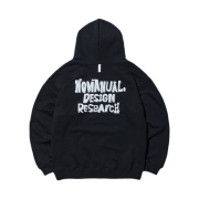 NOMANUAL Doodle Logo Hoodie Black