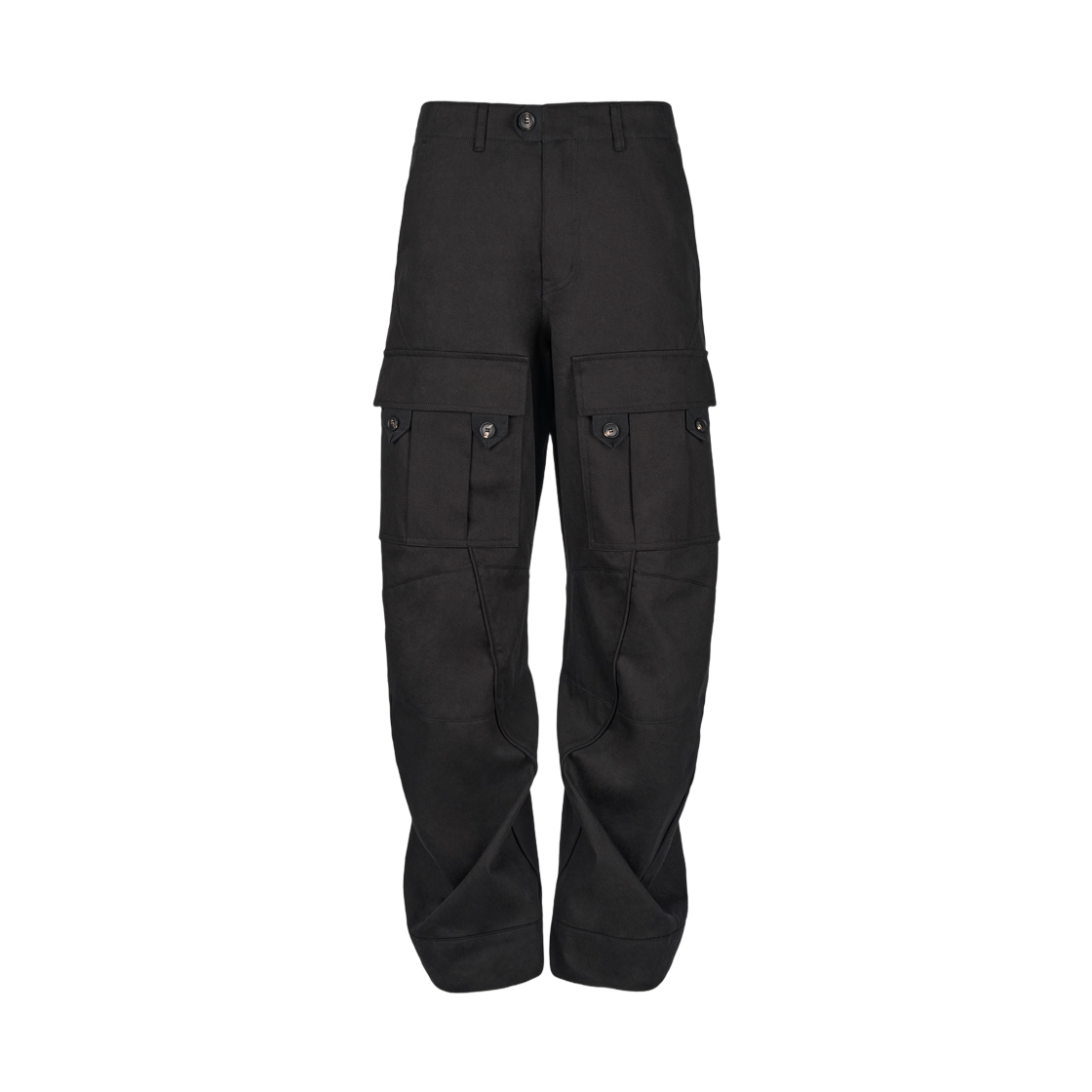 지용 킴 커브드 멀티포켓 트라우저 블랙(Jiyong Kim Curved MultiPocket Trousers Black)