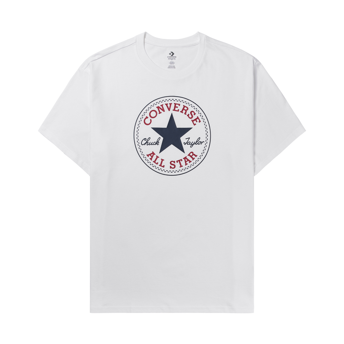 컨버스 올스타 패치 스탠다드 티셔츠 화이트(Converse All Star Patch Standard T-Shirt White)