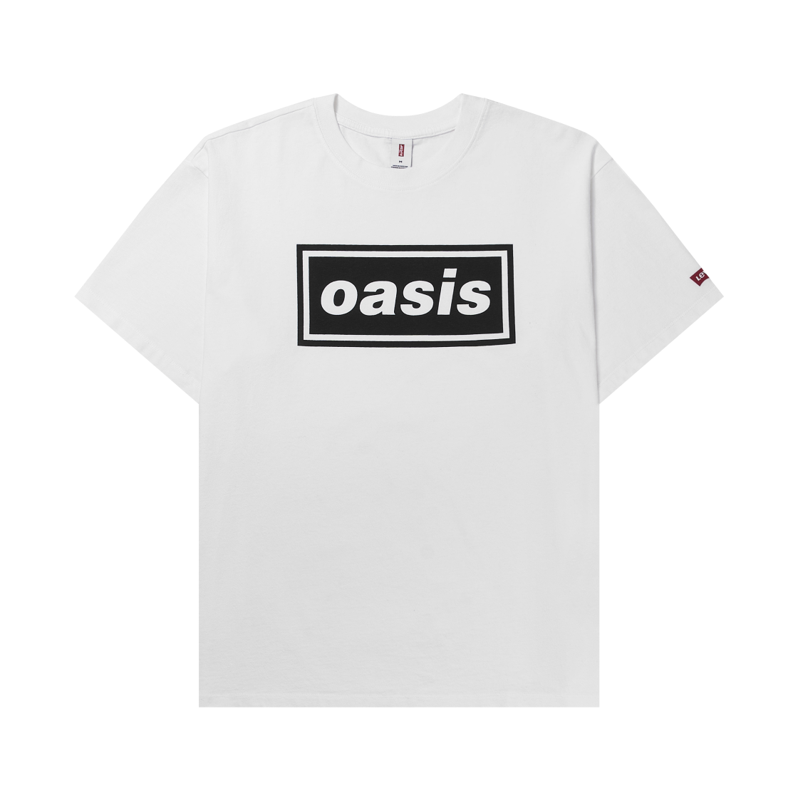 LEVI'S x OASIS　DECA LOGO Tシャツ ホワイト サイズXL Levi's® Men's Oasis Band Tee - Oasis Deca Logo White+