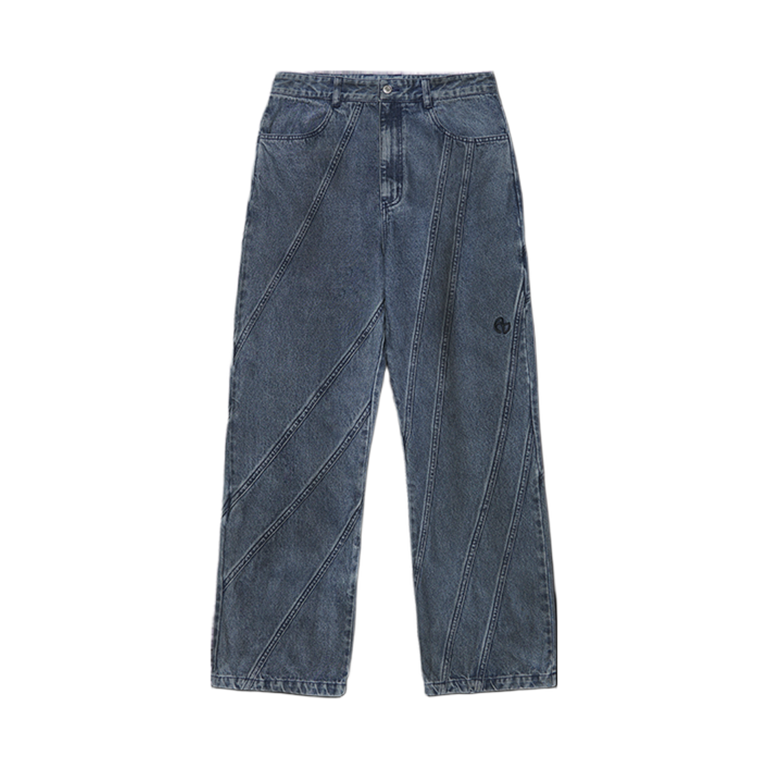 노매뉴얼 D.C 데님 팬츠 화이트 블루(NOMANUAL D.C Denim Pants White Blue) - 1