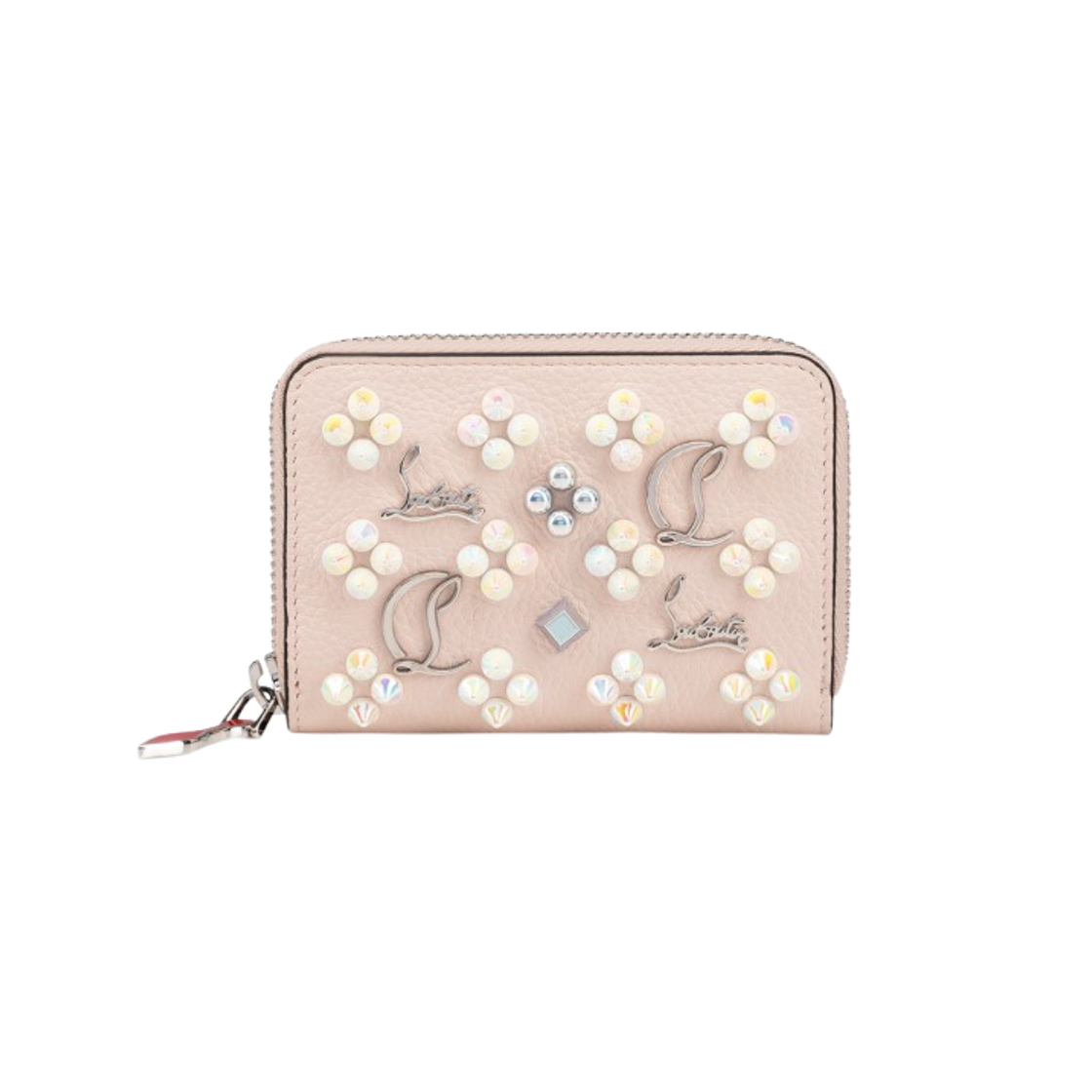 3615485863919 Christian Louboutin Panettone Grained Calf Leather Coin Case Leche