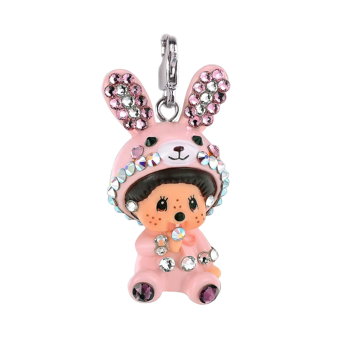 몬치치 토끼 몬치치 참 핑크(Monchhichi Bunny Monchhichi Charm Pink)