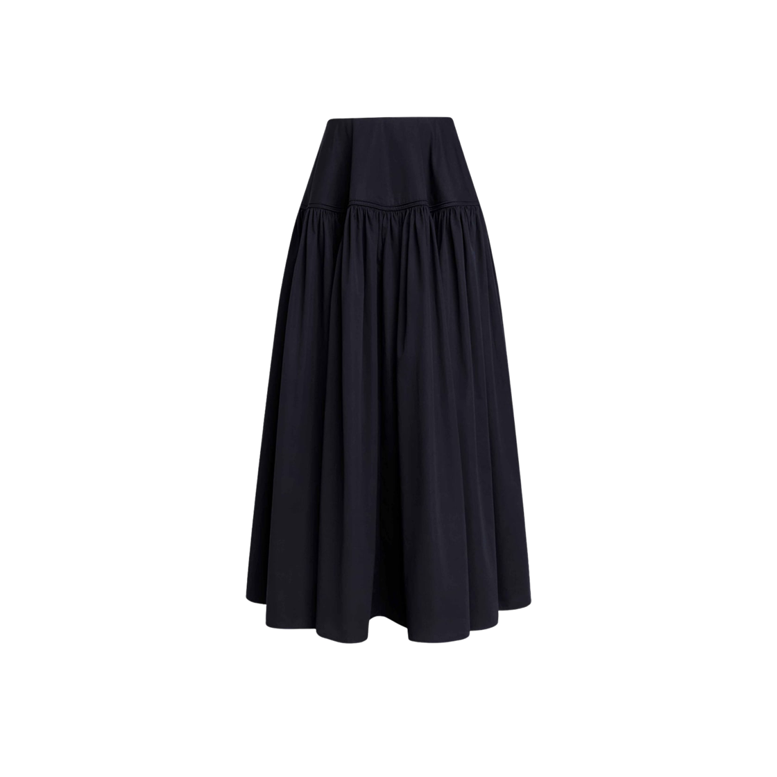 (W) 알라이아 코튼 포플린 풀 스커트 블랙((W) Alaia Cotton Popline Full Skirt Black)
