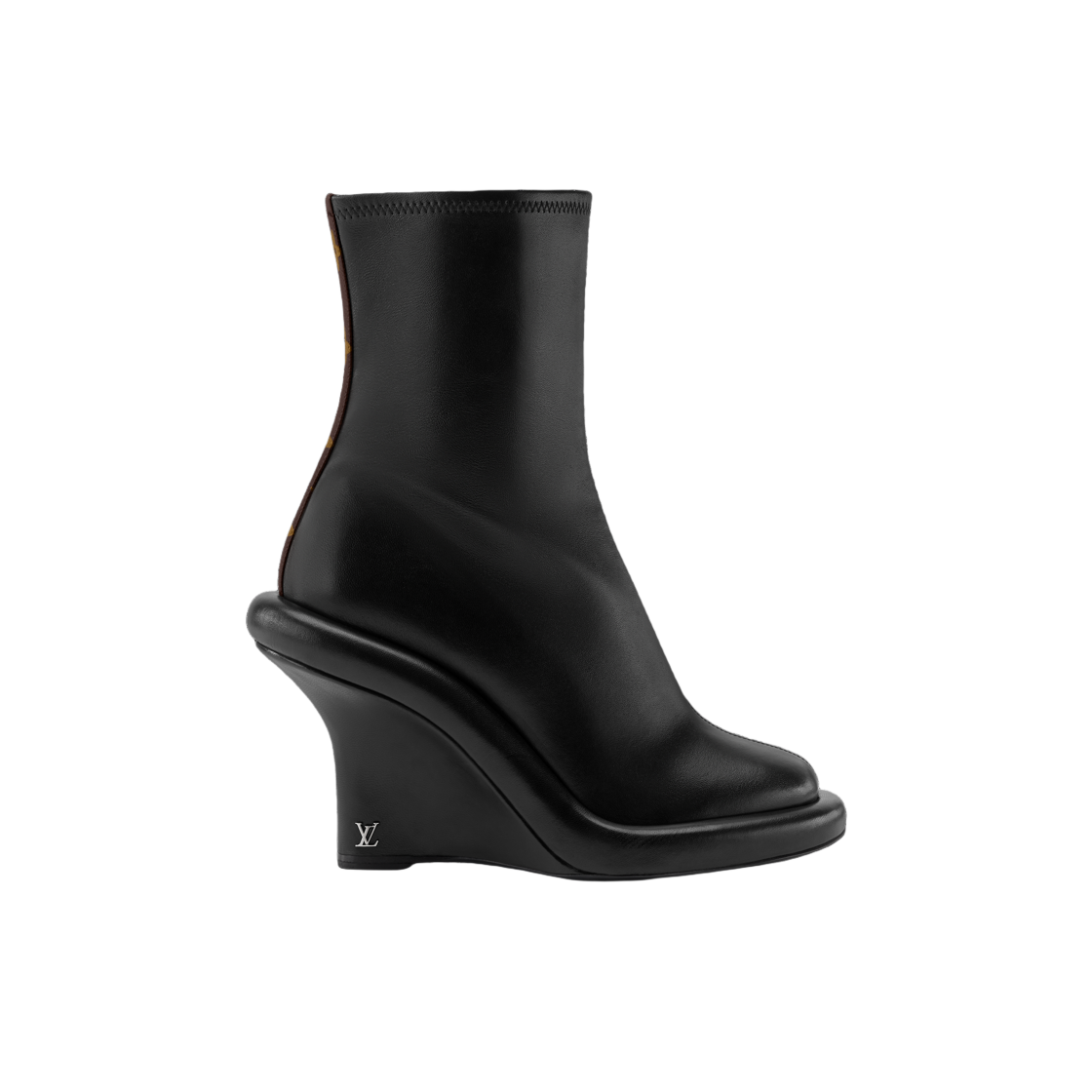 (W) 루이비통 라운지 웨지 앵클 부츠 블랙((W) Louis Vuitton Lounge Wedge Ankle Boots Black) - 1