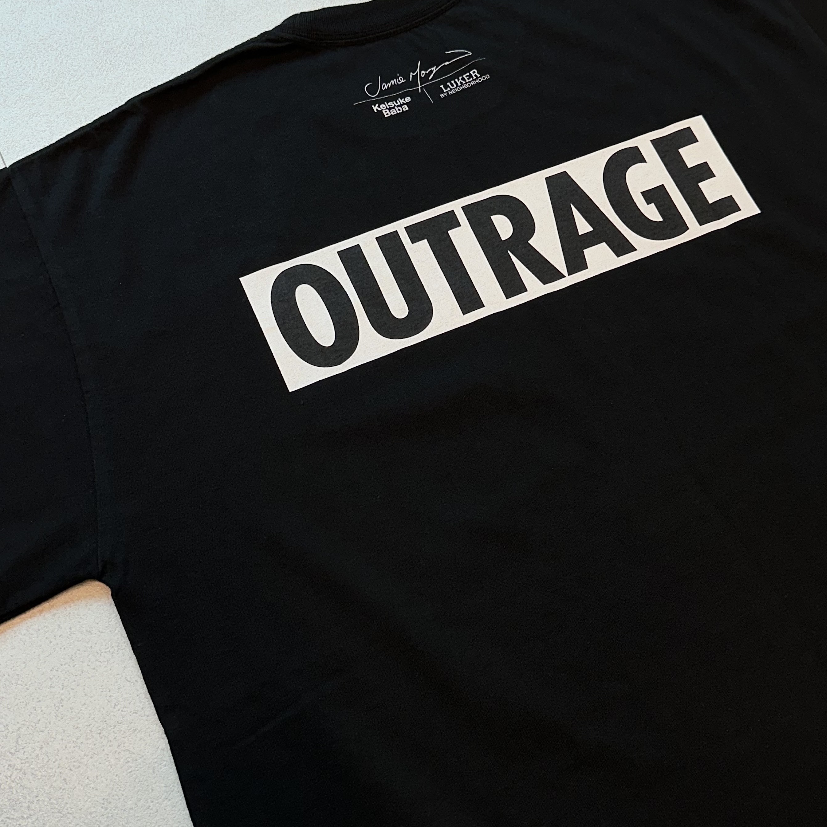 Neighborhood BF S/S T-Shirt Black 착용 스타일 - 4